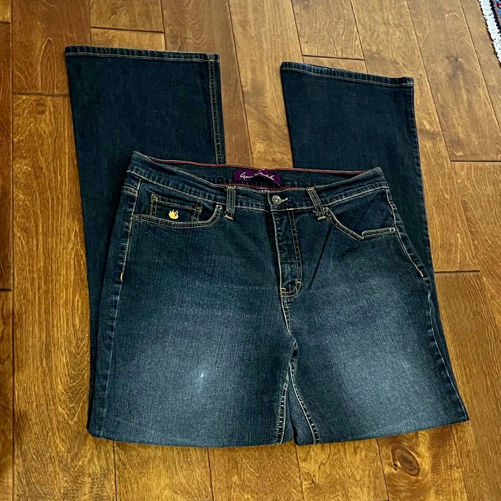 Gloria Vanderbilt Mid-Rise Bootcut Jeans Indigo Sz 12
